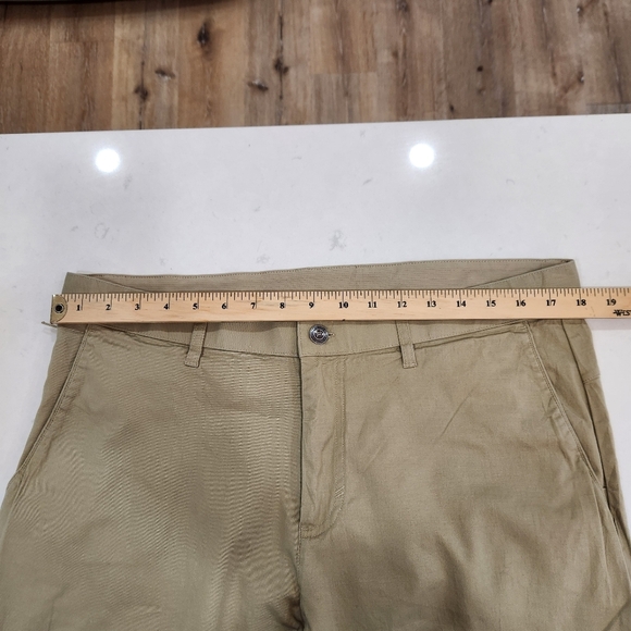 Fabletics Pants 36/32 36x29 Khaki The Only Pant Performance Stretch Golf Chino - Picture 11 of 15